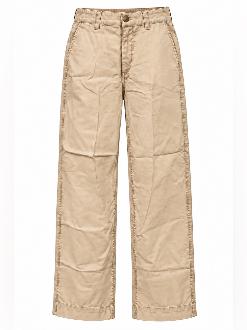 Universal Standard Wide-Leg Khaki Beige Pants, Size 2XS (6–8), New With Tags